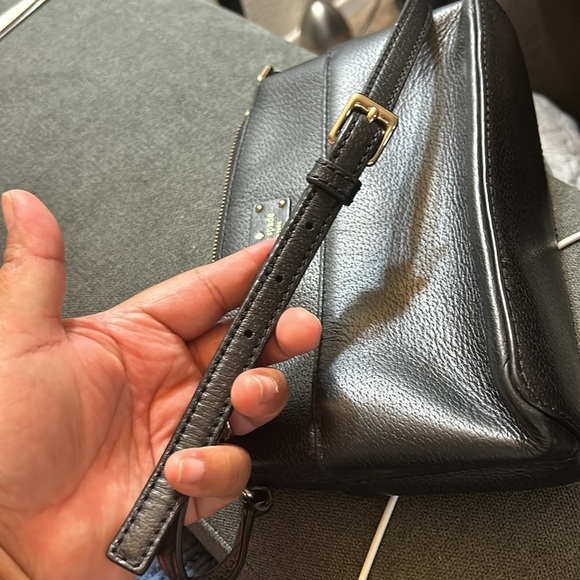 Preloved Kate Spade black leather crossbody bag - Picture 8 of 9